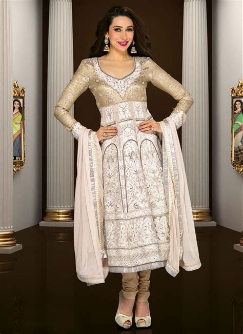 Karishma Kapoor In Designer Anarkali Suits By Natasha Couture Missy