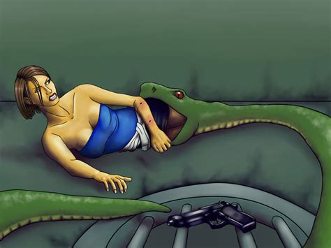 Jill Vs The Snake By DarthWoo Hentai Foundry