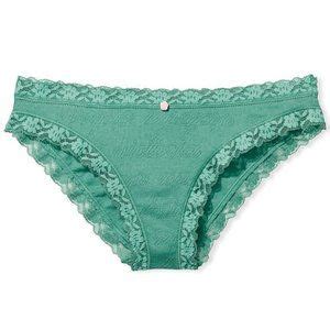 Victoria S Secret Intimates Sleepwear Victorias Secret Stretch Cotton Lacetrim Bikini