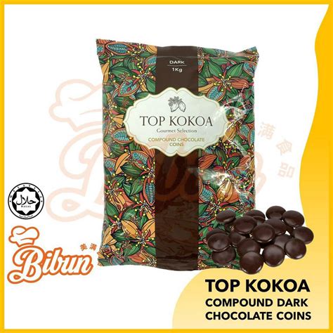 TOP KOKOA Chocolate Compound Coin Dark Compound Milk Compound