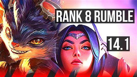 Rumble Vs Irelia Top 6 Solo Kills Rank 8 Rumble 11 3 7 Kr