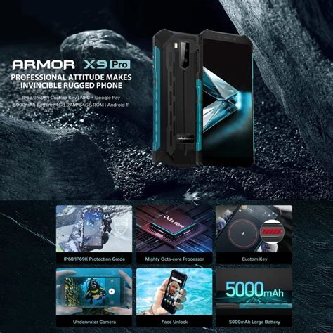 Ulefone Armor X9 Pro Rugged Phone 4GB 64GB Mobile Phones Gadgets