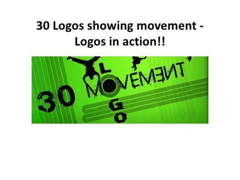 30 Logos Showing Movement