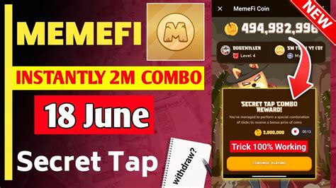 Memefi Secret Tap Combo Reward Memefi Secret Reward Combo Revealed