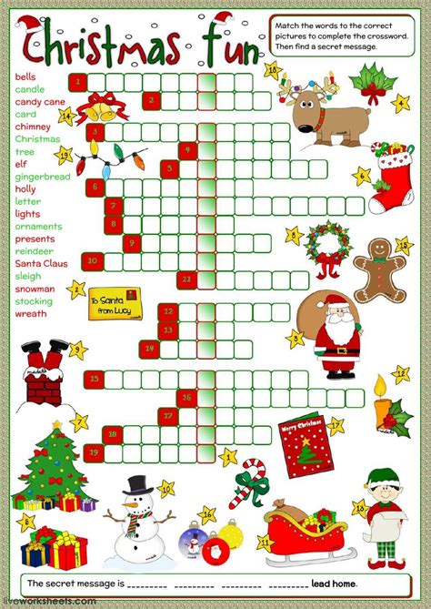 Christmas Cryptogram Worksheets