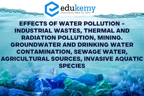 Effects of Water Pollution - Industrial Wastes, Thermal