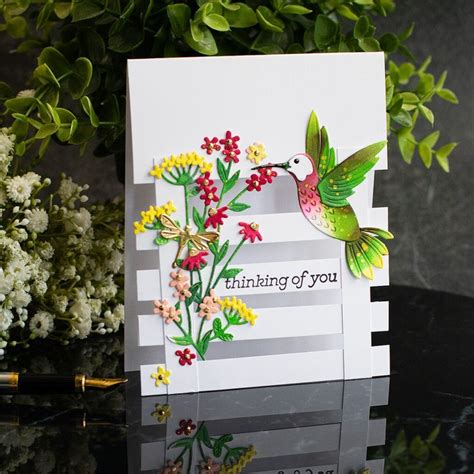 Bibi S Hummingbirds Preview Diy Split Cards Bibi Cameron Floral