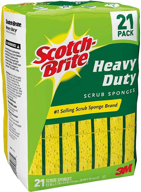 Scotch Brite Heavy Duty Scrub Sponge 21 Count Mx Belleza