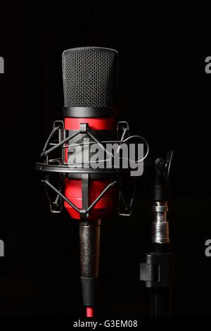 Studio Microphone Shock Mount Isolated White Background Recording