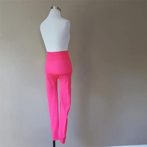 Pants Jumpsuits Ml Tight Hot Pink Nylonspandex No Tags Poshmark