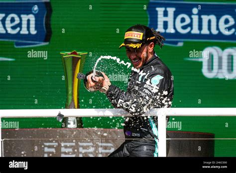 Lewis Hamilton Interlagos Podium 2021 Hi Res Stock Photography And