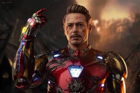 ฟิกเกอร์ สุดดีเทล Avengers Endgame สเกล 1 6 ของ Iron Man Mark Lxxxv เวอร์ชั่นที่ต่อสูในฉาก