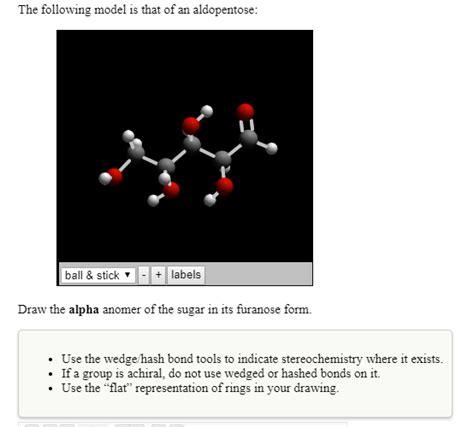 Solved The Following Model Is That Of An Aldopentose Ball Chegg