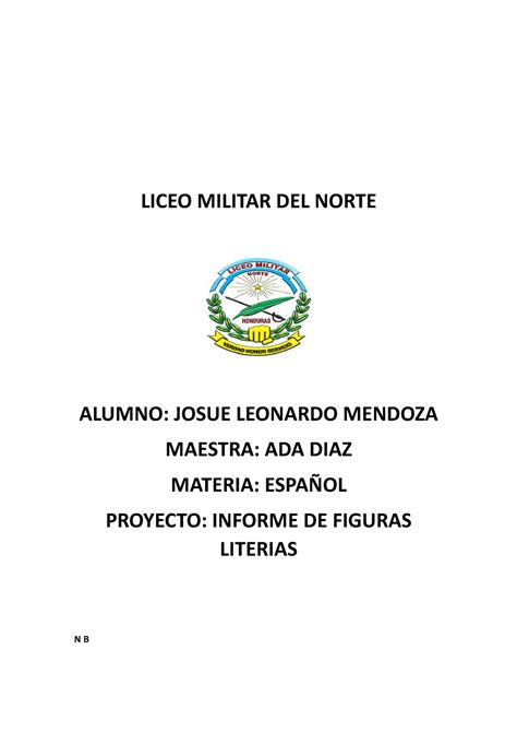 Liceo Militar Del Norte 21 Liceo Militar Del Norte Alumno Josue