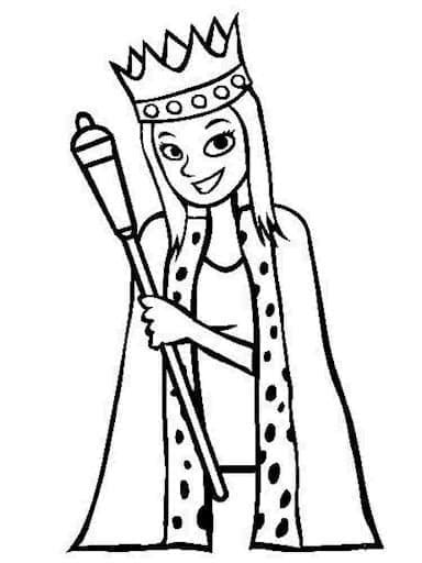 Coloriage Reine Imprimer Sur Coloriageenfant