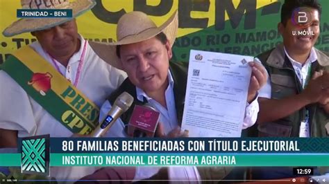 ABI INRA entrega título ejecutorial a comunidad indígena Bella Selva