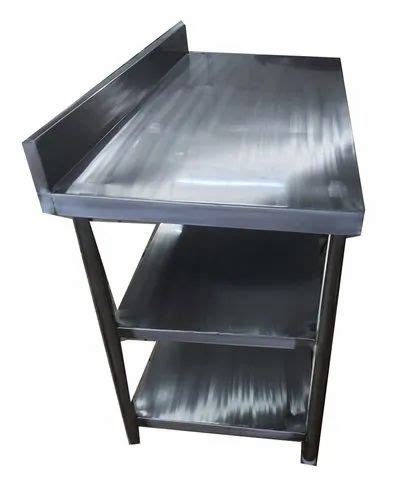 Silver Polished Stainless Steel Work Table For Restaurant Number Of