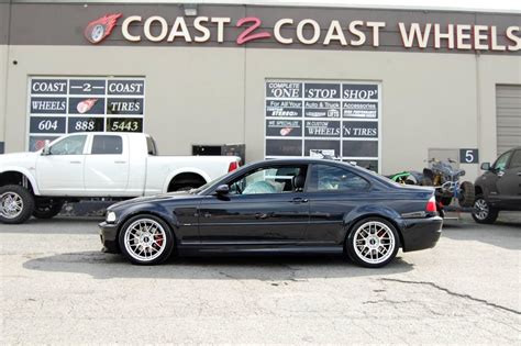 BMW M3 E46 Black Apex ARC 8 Wheel Front