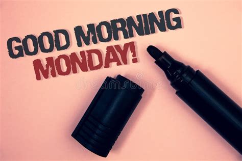 Text Sign Showing Good Morning Monday Motivational Call Conceptual