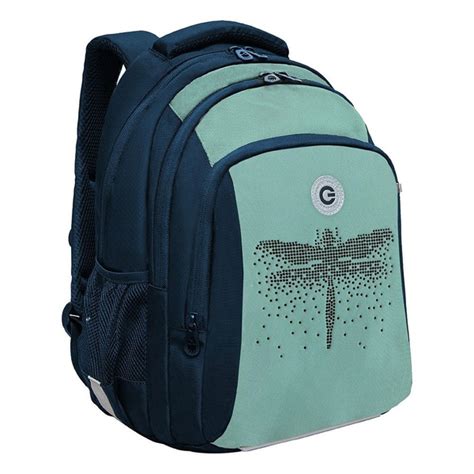 Рюкзак школьный для девочек подростков Grizzly / ранец для начальной и ...