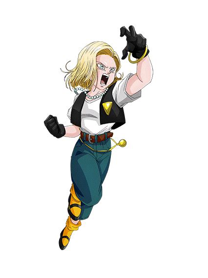 Android 18 Cell Saga Render Dokkan Battle By Maxiuchiha22 On Deviantart