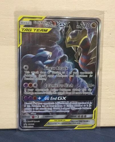 Mavin Pokemon Garchomp And Giratina Gx Sm Ultra Rare Full Art Card