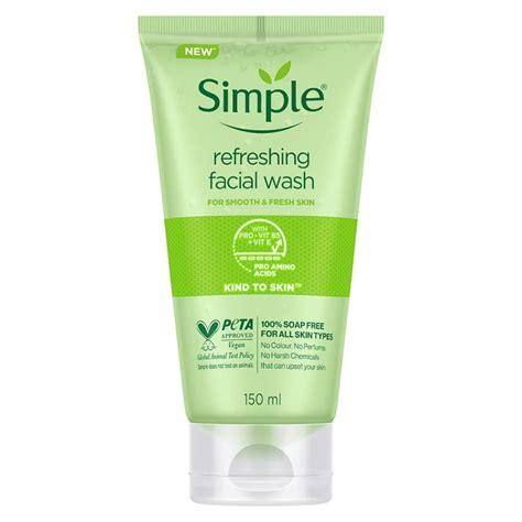 Simple Kind To Skin Refreshing Facial Wash Gel 150ml Focallure