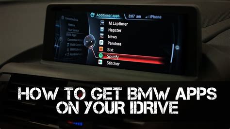 How To Code And Retrofit Bmw Apps To Your Idrive System Youtube