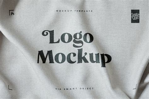 Creative Veila Free Fabric Print Effect Logo Mockup