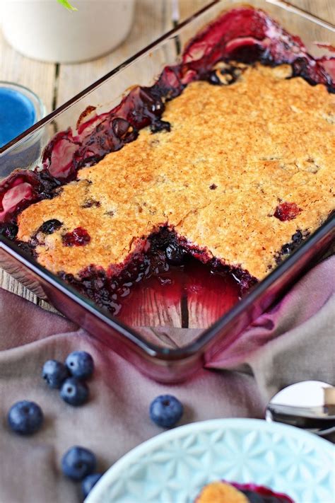 Easy Blueberry Cobbler Vegan Gluten Free Recipe Easy Blueberry Cobbler Vegan Dessert