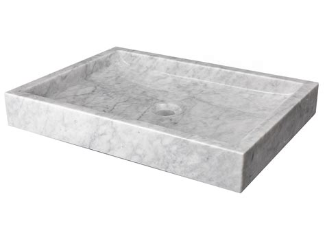 Natural Stone Rectangle Vessel Sink - Rustic Sinks