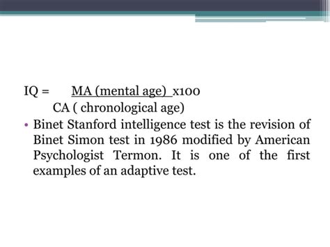 Intelligence tests | PPT | Free Download