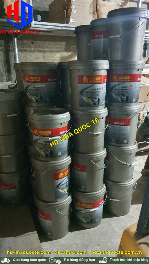 Bán dầu nhớt động cơ SINOTRUK 10W-40 xe HOWO A7 T7H SITRAK MAN MAX