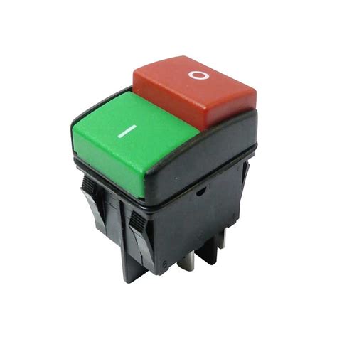 DPST Start Stop Push Button Switch Red Green Buttons