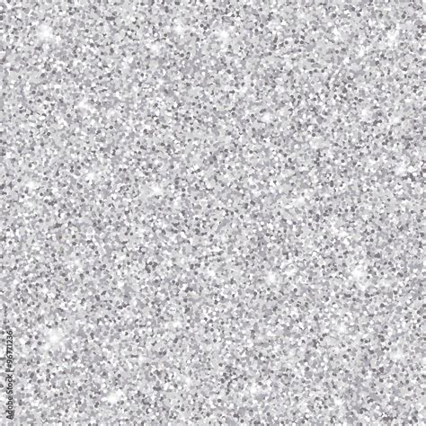 Silver Glitter Seamless Pattern Vector Texture Stock Vector Adobe Stock