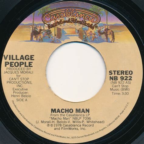 Village People – Macho Man | Releases | Discogs