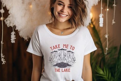 Take Me To The Lake SVG T Shirt Design