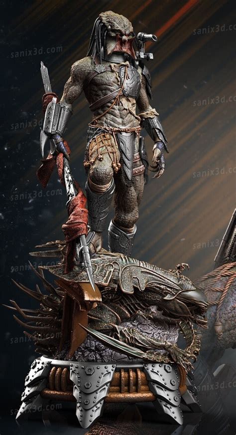 Alien Vs Predator Action Figure Collectibles High Details Resin 3D ...