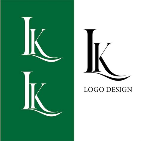 Premium Vector Lk Initial Letter Logo Design