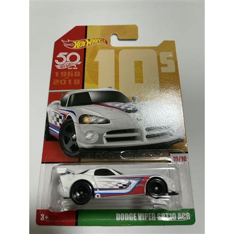 Hot Wheels Decades S Dodge Viper SRT ACR White B Shopee Philippines