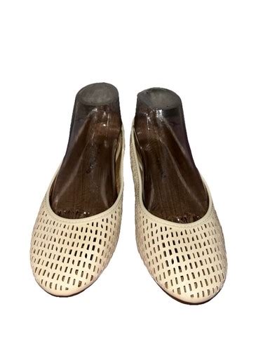 NWOB Lucky Brand Elsina Laser Cut Ballet Flats Women S Size M Nude