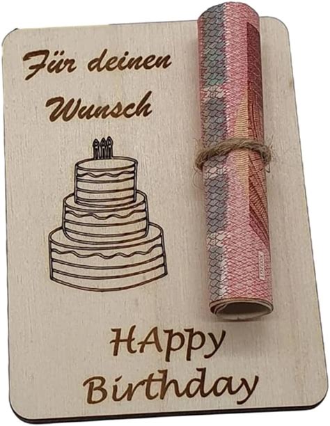 Geldgeschenke Geburtstag Wunscherfüller Geldgeschenk Geldgeschenk Holz