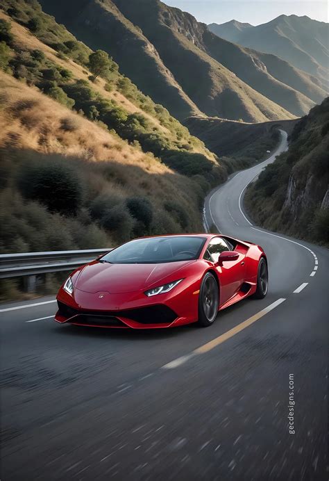 Red Lamborghini wallpaper, mountain Hill Road Background | GEC Designs