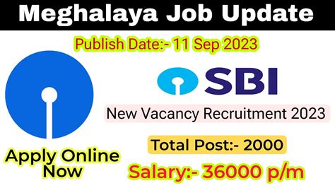 Sbi Recruitment Meghalaya Job Update Youtube