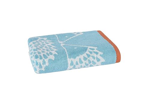 Scion 1085 Spike Jacquard Bath Towel Sky 30 X 54 Home