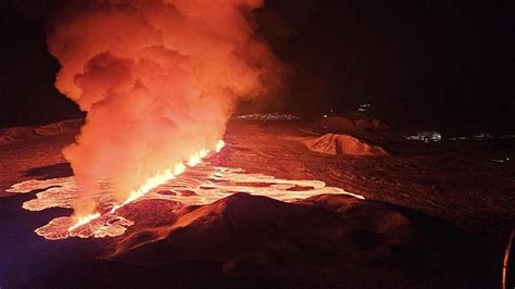 Islandia Mieszka C W Obudzi A Erupcja Wulkanu Zobacz Nagrania