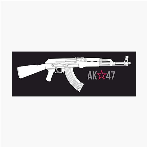 Lámina fotográfica El legendario rifle de asalto Kalashnikov AK 47