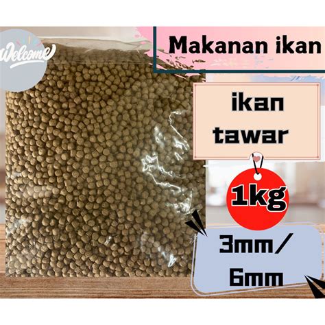 Makanan Ikan Air Tawar Repack Kg Rohu Keli Talapia Mm Thick Mm