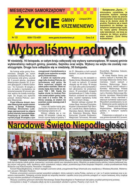 Ycie Gminy Krzemieniewo Nr Listopad By Halpress Dtp Issuu