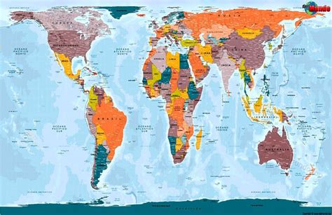 Mapamundi Real El tamaño verdadero de los países